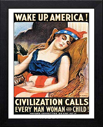 L Lumartos Vintage Poster Wake Up America