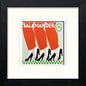 Vintage Poster Salamander Shoes in Black Wood frame, premium wall art print