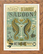 Vintage Poster Travel Poster (32) in Wood frame, premium wall art print