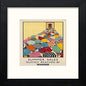 Vintage Underground Sales in Black Wood frame, premium wall art print