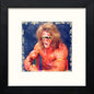 Ultimate Warrior in Black Wood frame, premium wall art print