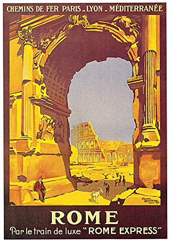 L Lumartos Vintage Poster Vintage Travel Poster Rome