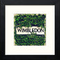 Tennis Wimbledon Street Sign in Black Wood frame, premium wall art print