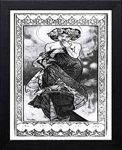 L Lumartos Vintage Poster Alphonse Mucha La Lunemoon Panneau Dcoratif 1902