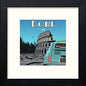 Vintage Rome Poster in Black Wood frame, premium wall art print