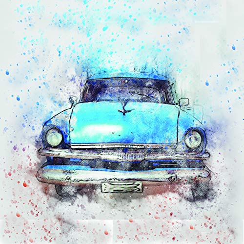 L Lumartos Cuban Blue Car