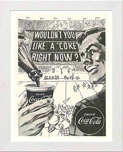 L Lumartos Vintage Poster Vintage A4 And A3 Coca Cola Football Advert