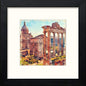 Roman Forum in Black Wood frame, premium wall art print