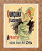 Vintage Poster Quinquina Dubonnet Apritifa in Wood frame, premium wall art print
