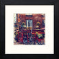Dublin Temple Bar in Black Wood frame, premium wall art print