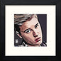 Justin Bieber in Black Wood frame, premium wall art print