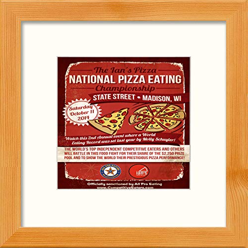 L Lumartos Vintage Poster National Pizza Eating