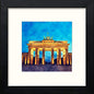 Brandenburg Gate in Black Wood frame, premium wall art print