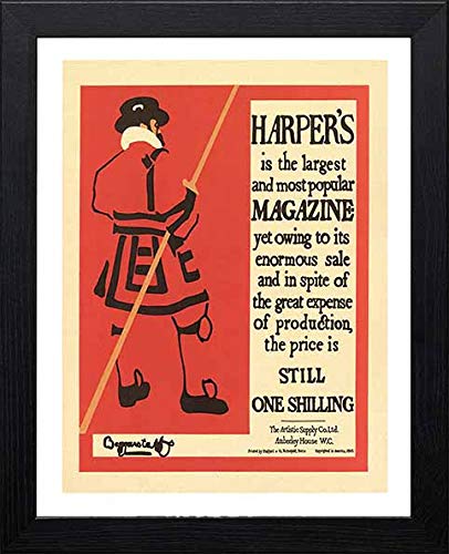 L Lumartos Vintage Poster Promotional Poster For Harpers Magazine