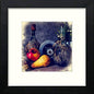 Vintage Still Life With Pear in Black Wood frame, premium wall art print
