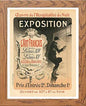 Vintage Poster Maf137 L'art Francais Jules Cheret in Wood frame, premium wall art print