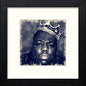 Biggie in Black Wood frame, premium wall art print