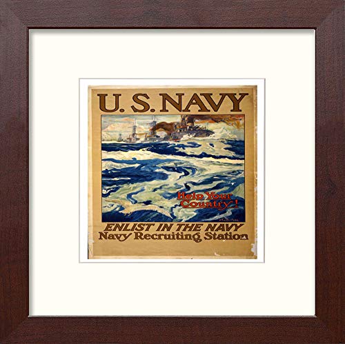 L Lumartos Vintage Poster Us Help Your Country. Enlist In The Navy