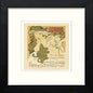 Vintage Poster Maf094 Salon Des Cent Alphonse Maria Mucha in Black Wood frame, premium wall art print