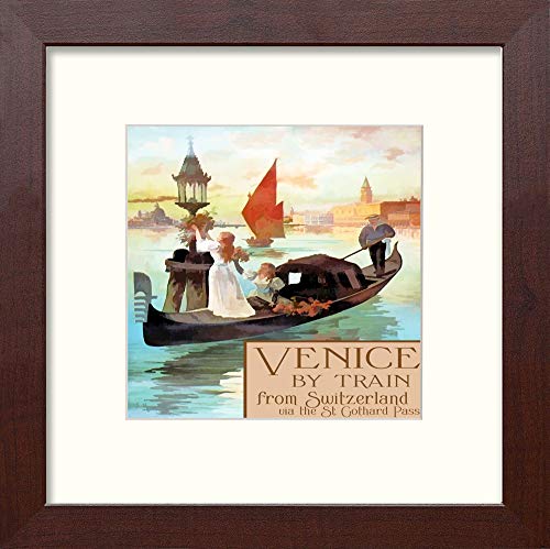 L Lumartos Vintage Venice By Train Poster