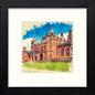 Glasgow Art Galleries in Black Wood frame, premium wall art print