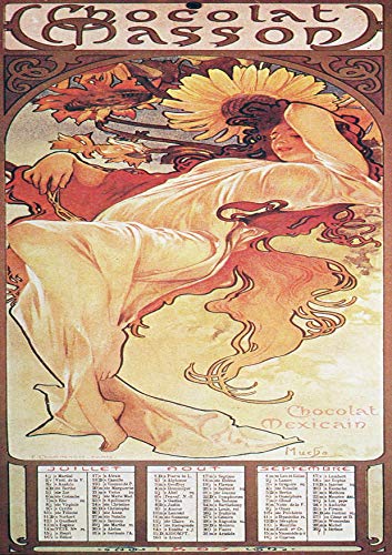 L Lumartos Vintage Poster Alphonse Mucha Chocolat Massonchocolat Mexicain Summer 1896