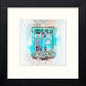 The Blue Window in Black Wood frame, premium wall art print