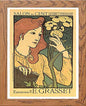 Vintage Poster Salon Des Cent Exposition in Wood frame, premium wall art print