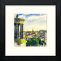 Edinburgh Calton Hill in Black Wood frame, premium wall art print