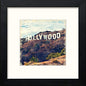 Hollywood in Black Wood frame, premium wall art print