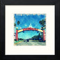 Welcome To Disney in Black Wood frame, premium wall art print