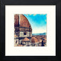 Duomo Florence in Black Wood frame, premium wall art print