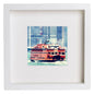 New York City Collection Stattan Island Ferry 154 in White frame, premium wall art print