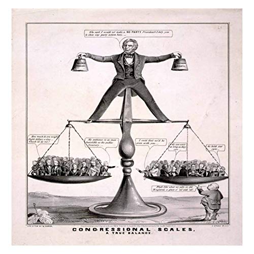 L Lumartos Vintage Poster Congressional Scales A True Balance