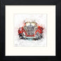 Vintage Mercedes in Black Wood frame, premium wall art print