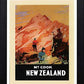 L Lumartos Vintage Poster Postcard Mt Cook Travel