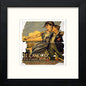 Vintage Poster Italy Il Lavoro in Black Wood frame, premium wall art print