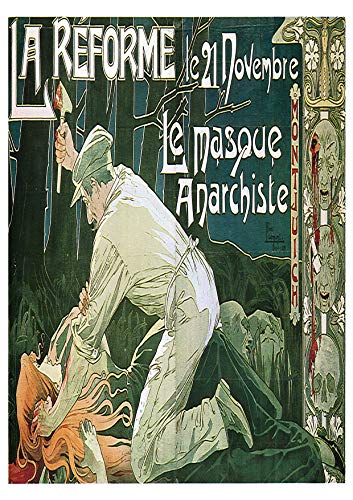 L Lumartos Vintage Poster Le Masque Anarchiste