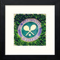 Tennis Wimbledon Crest in Black Wood frame, premium wall art print