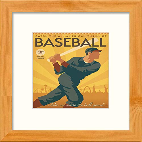 L Lumartos Vintage Baseball Poster