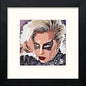 Lady Gaga in Black Wood frame, premium wall art print
