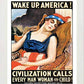 L Lumartos Vintage Poster Wake Up America