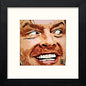 Jack Nicholson in Black Wood frame, premium wall art print