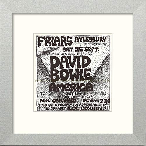 L Lumartos Vintage Bowie Plus America Poster