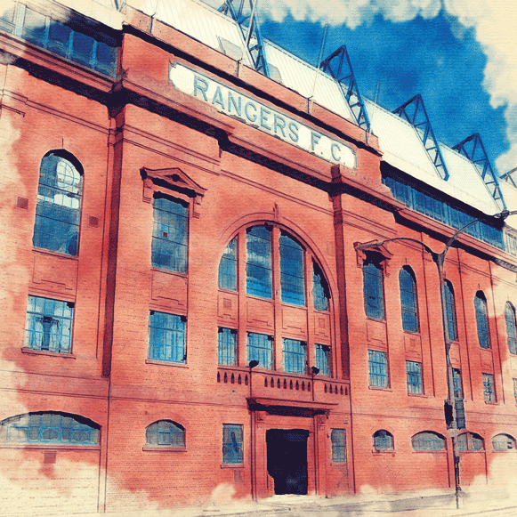 Lumartos Glasgow Rangers Football Club Ibrox Park Frontage 0056