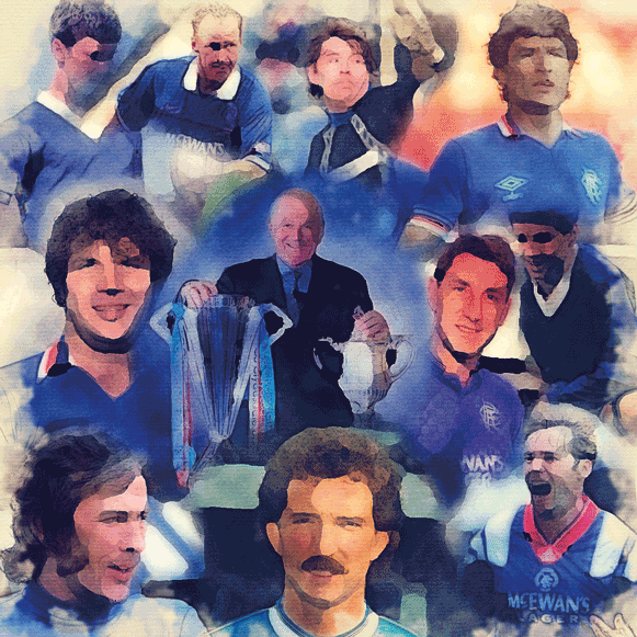 Lumartos Glasgow Rangers Football Club Legends Artwork 0058