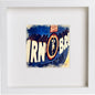 Irn Bru Glasgow, Scotland 88 in Wooden Box Frame frame, premium wall art print