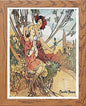 Vintage Poster Alphonse Mucha Chocolat Massonchocolat Mexicain Adolescence 1897 in Wood frame, premium wall art print