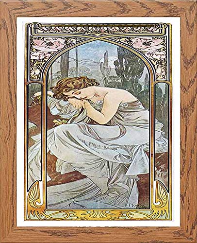 L Lumartos Vintage Poster Alphonse Mucha Repos De La Nuitnocturnal Slumber 1899