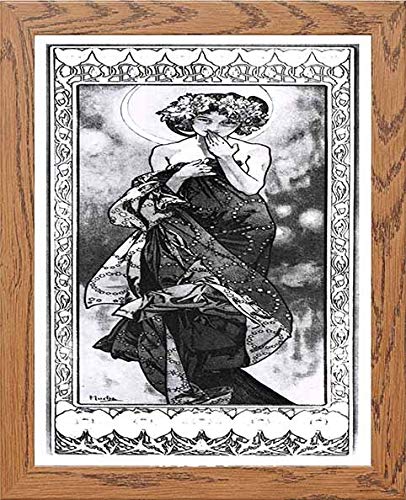 L Lumartos Vintage Poster Alphonse Mucha La Lunemoon Panneau Dcoratif 1902